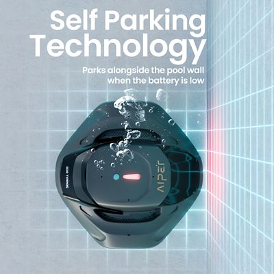 Image showing 6 th Aiper Intelligent SG 800B Cordless Robotic Pool Vacuum for Above-Ground Pools 860 sq. ft. with 22 GPM Suction Power