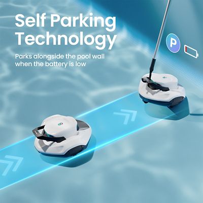 Image showing 5 th Aiper Intelligent Scuba 800 W Cordless Robotic Pool Cleaner, 1320 GPH Suction, 90 min. Runtime for Above-Ground Pools