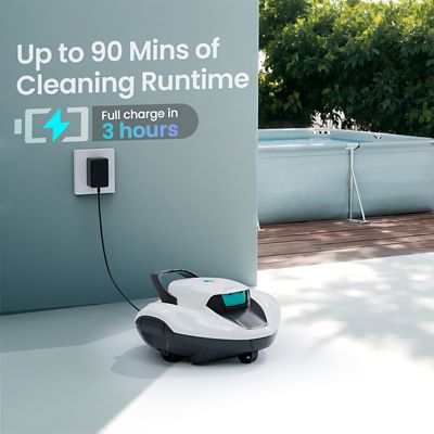 Image showing 6 th Aiper Intelligent Scuba 800 W Cordless Robotic Pool Cleaner, 1320 GPH Suction, 90 min. Runtime for Above-Ground Pools