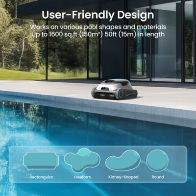 Image showing 5 th Aiper Intelligent Scuba N1 Plus Robotic Pool Cleaner with MicroMesh Filtration for In-Ground Pools, Treads & App