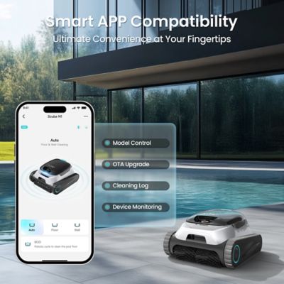 Image showing 7 th Aiper Intelligent Scuba N1 Plus Robotic Pool Cleaner with MicroMesh Filtration for In-Ground Pools, Treads & App