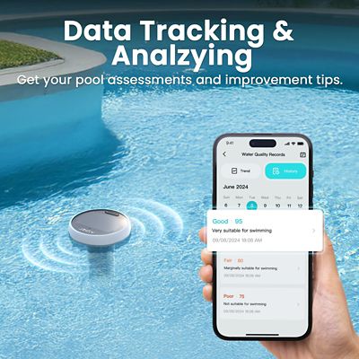 Image showing 6 th Aiper Intelligent HydroComm Pro Water Quality Monitor for Scuba X1 Series, Underwater Communication, Tracks TDS & pH