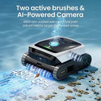 Image showing  Scuba N3 Robotic Pool Cleaner with AI Vision, dToF Navigation, Wireless Charging Dock & Waterline Clean