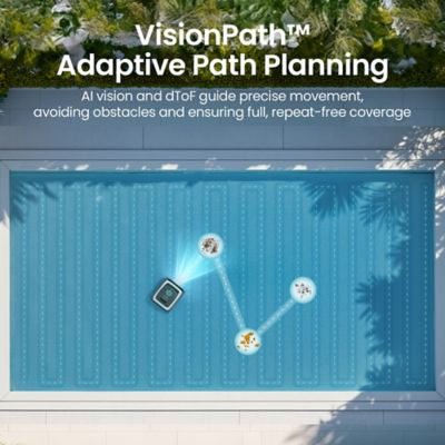 Image showing  Scuba N3 Robotic Pool Cleaner with AI Vision, dToF Navigation, Wireless Charging Dock & Waterline Clean