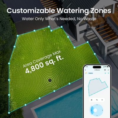 Image showing  IrriSense N2 Smart Lawn Irrigator with Weather-Smart Sensors, Soil Moisture Mapping & App Control