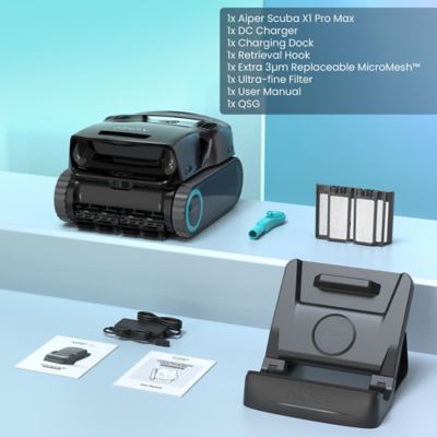 Image showing 8 th Aiper Intelligent Scuba X1 Pro Max Robotic Pool Cleaner with FlexiPath 2.0, OmniSense+ 2.0, TVC Engine & App Control