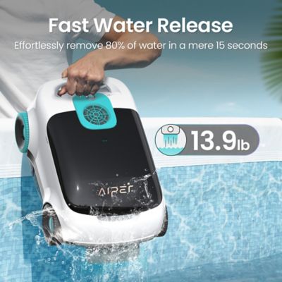 Image showing 6 th Aiper Intelligent Scuba L1 Cordless Robotic Pool Cleaner for Above-Ground Pools up to 1100 sq. ft. with Bumper Protection