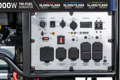 Image showing  18,000 W Tri Fuel Generator with CO Sentry