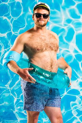 Image showing  Denim Ball Hammock Pouch 5 in. Swim Trunks