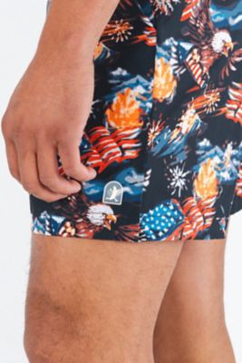 Image showing  Americana Eagles Ball Hammock Pouch 5 in. Swim Trunks