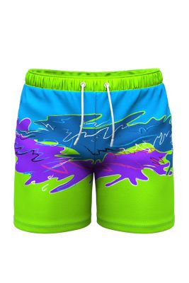 Image showing  Retro Neon Ball Hammock Pouch 5 in. Swim Trunks