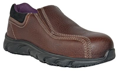 HOSS Boot Company Women's Transfer SD Composite Toe Work Shoes Slip and Oil Resistant Lightweight SD10 Safety Footwear
