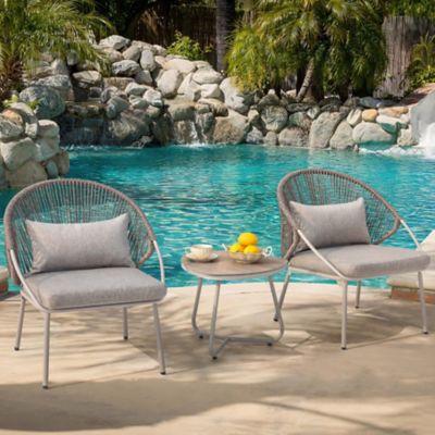 Image showing  3 pc. Iron Patio Furniture Set
