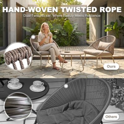 Image showing  3 pc. Iron Patio Furniture Set