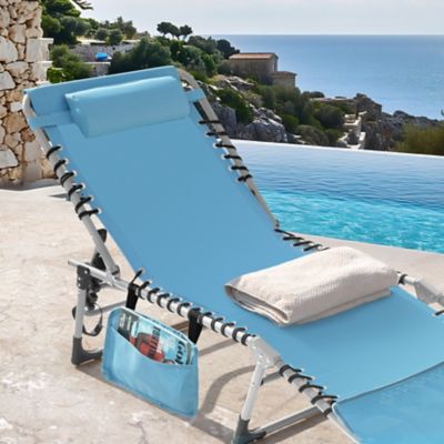 Image showing 9 th Nuu Garden Patio 5 Position Folding Lounge Chair