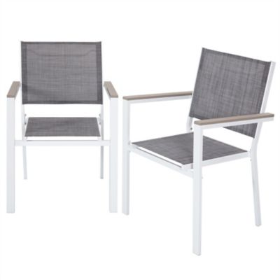 Image showing  Outdoor 2 pc. Wicker Dining Chair, Iron Frame