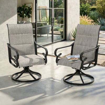 Nuu Garden Swivel Textilene Dining Chair for Outdoor Use