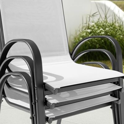 Image showing 8 th Nuu Garden Outdoor 4 pc. Patio Dining Chairs, Stackable Chairs