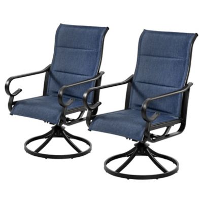 Image showing  Comfortable Swivel Dining Chair with Textilene Fabric