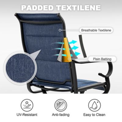 Image showing  Comfortable Swivel Dining Chair with Textilene Fabric