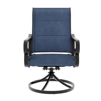 Image showing  Comfortable Swivel Dining Chair with Textilene Fabric