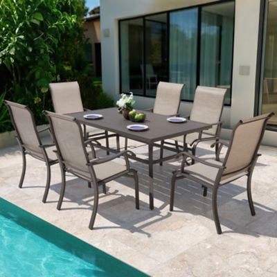 Nuu Garden Patio 7 pc. Textilene Dining Set