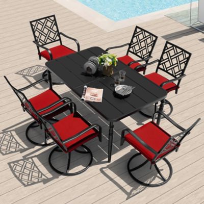 Nuu Garden 7 pc. Patio Dining Set, Swivel Chairs