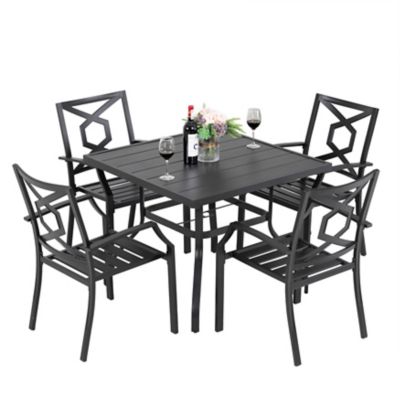 Image showing  Outdoor Iron Dining Set Of 5