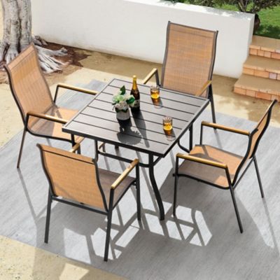 Nuu Garden 5 pc. Metal Dining Set for Garden