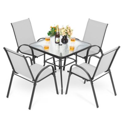 Image showing  Outdoor 5 pc. Iron Dining Set, SDS201Gr, 501