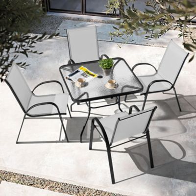 Image showing  Outdoor 5 pc. Iron Dining Set, SDS201Gr, 501
