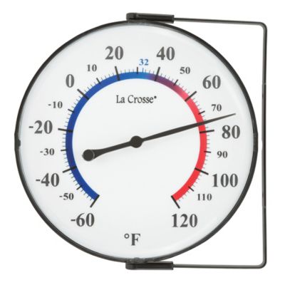 Image showing  5 in. Analog Weather Thermometer with Mounting Bracket