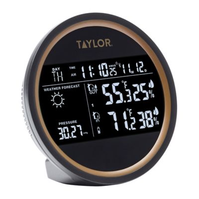 Image showing  Battery-Powered Wireless 3-Channel Digital Weather Forecaster and Clock with Wireless Remote Sensor