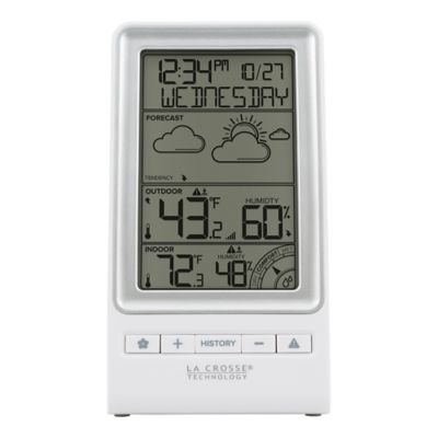 Image showing  Battery-Powered LCD Wireless 2 pc. Digital Weather Forecast Station with Hygrometer and Calendar