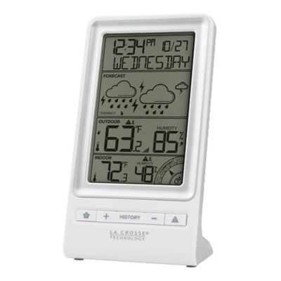 Image showing  Battery-Powered LCD Wireless 2 pc. Digital Weather Forecast Station with Hygrometer and Calendar