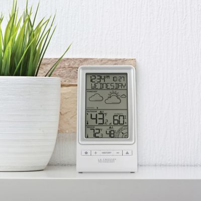 Image showing  Battery-Powered LCD Wireless 2 pc. Digital Weather Forecast Station with Hygrometer and Calendar