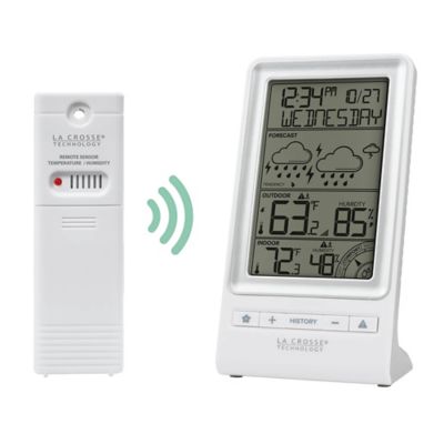 Image showing  Battery-Powered LCD Wireless 2 pc. Digital Weather Forecast Station with Hygrometer and Calendar