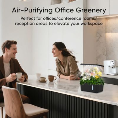 Image showing 7 th Sonicgrace Indoor Hydroponic Growing System with LED Grow Lights, Water Pump, Timer, and Pods