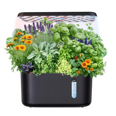 Image showing 9 th Sonicgrace Indoor Hydroponic Growing System with LED Grow Lights, Water Pump, Timer, and Pods