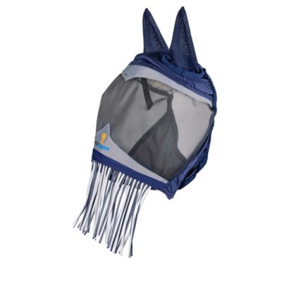 Image showing  Fine Mesh Fly Mask with Ears & Nose Fringe