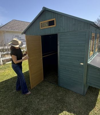 Image showing 8 th Zylina Modern Ultraguard XL Metal Framed Chicken Coop, Teal
