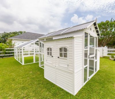 Image showing  Modern Countryside Chicken Coop With Poultry Pen & Coop Connection