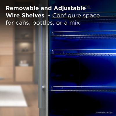 Image showing  4.24 cu. ft. Single Zone 132 Cans Beverage Cooler