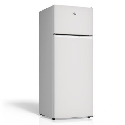 TCL 7.3 cu. ft. Double Door Refrigerator with Freezer, White