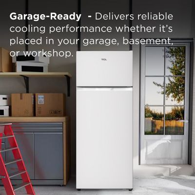 Image showing  7.3 cu. ft. Double Door Refrigerator with Freezer, White