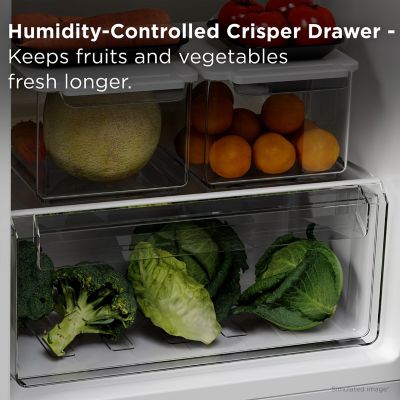 Image showing 6 th TCL 7.3 cu. ft. Double Door Refrigerator with Freezer, White