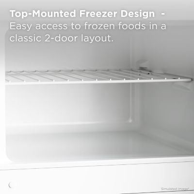 Image showing 7 th TCL 7.3 cu. ft. Double Door Refrigerator with Freezer, White