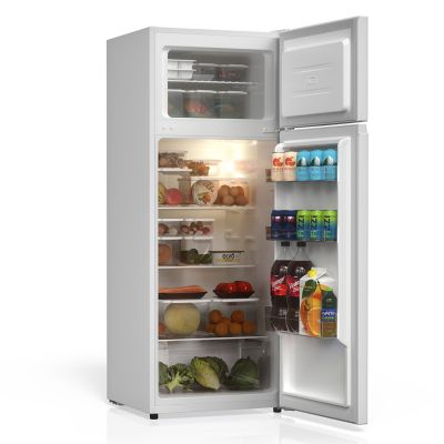 Image showing 8 th TCL 7.3 cu. ft. Double Door Refrigerator with Freezer, White