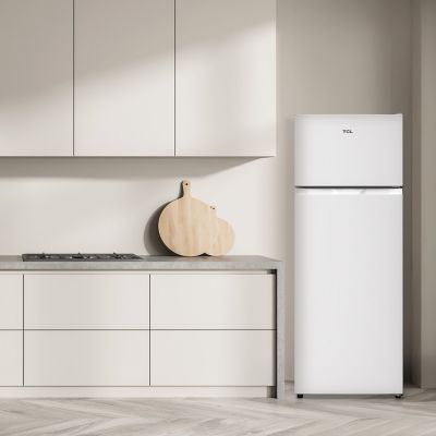 Image showing 9 th TCL 7.3 cu. ft. Double Door Refrigerator with Freezer, White