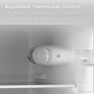 Image showing 5 th TCL 3.1 cu. ft. Double Door Refrigerator with Freezer, White